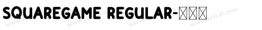 SquareGame Regular字体转换
